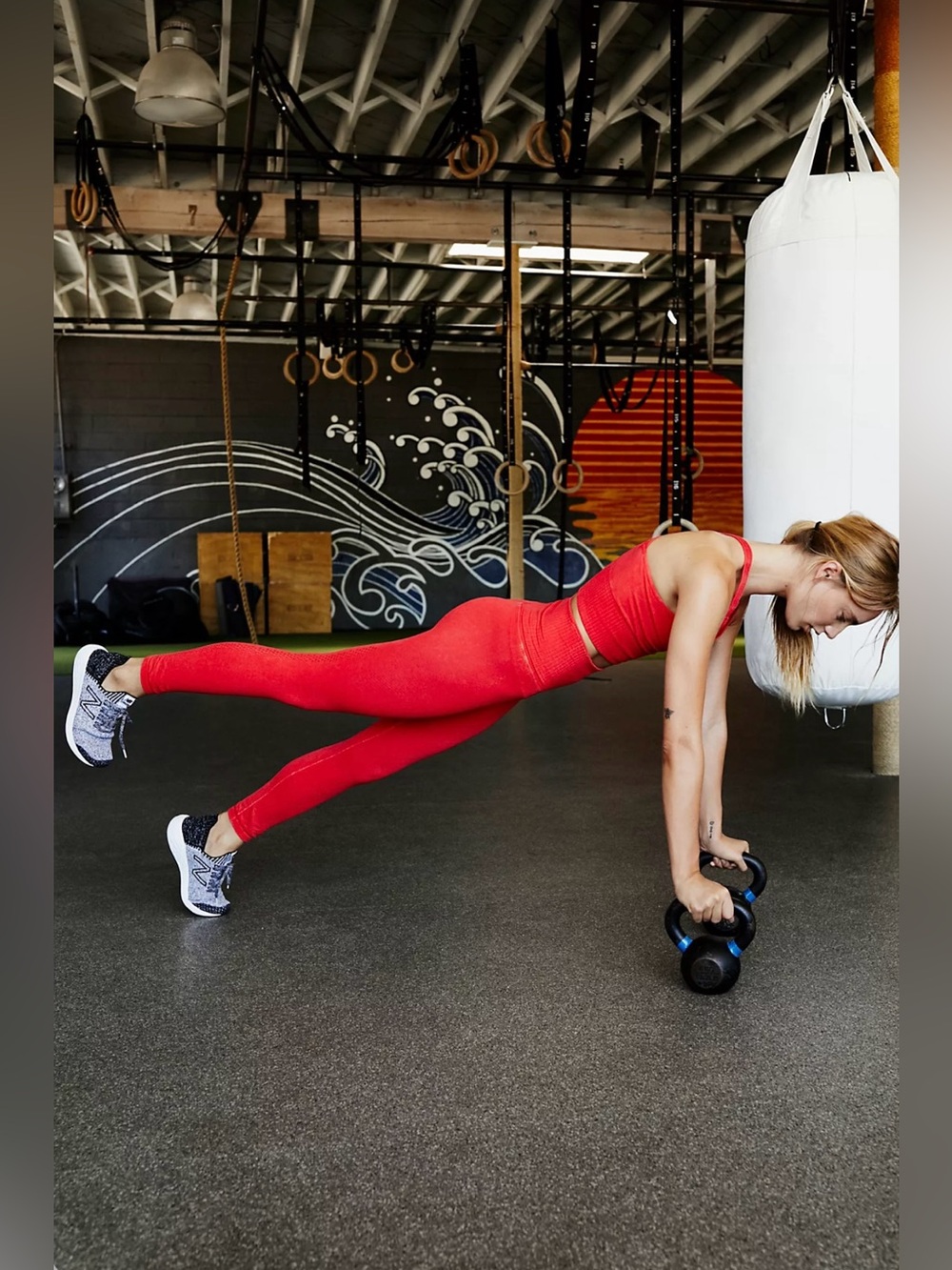 FP: MOVEMENT by Free People High-Rise 7/8 Length Good Karma Leggings RED